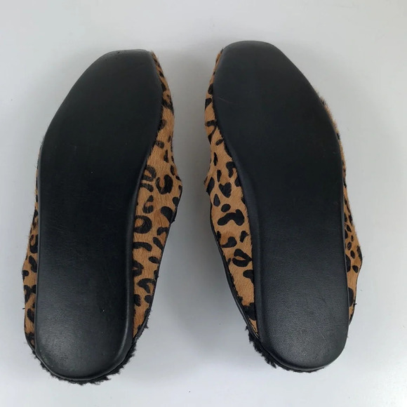 2/$30 Derek Lam Slippers Size 5/6 Leather Cheetah Print Venetian Mule Slippers - Picture 12 of 15